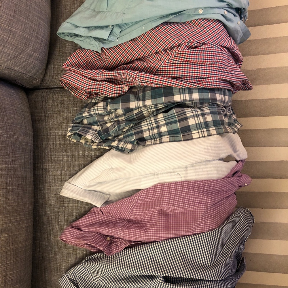 Six J Crew Button Down Shirts